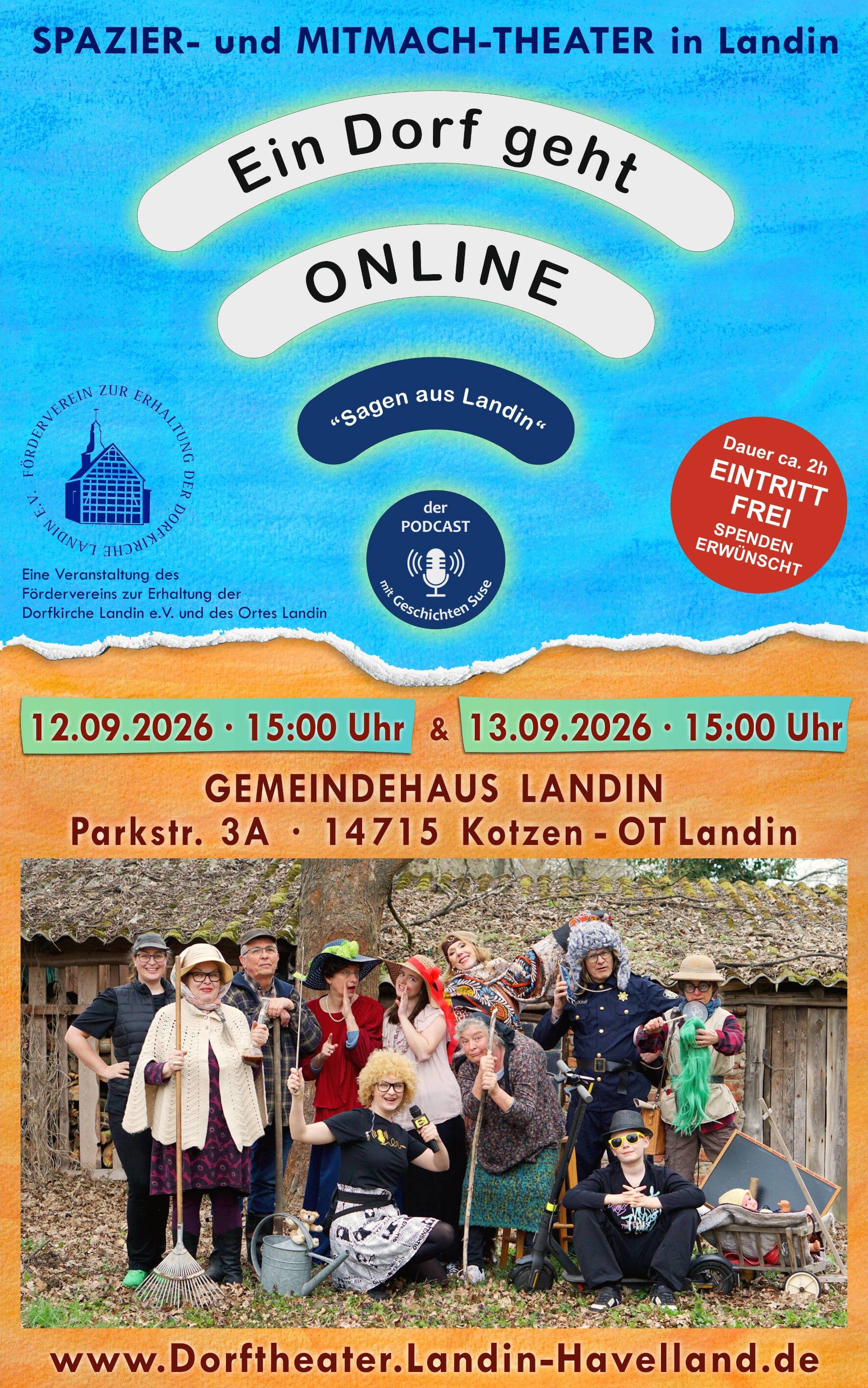 Flyer Dorftheater Landin